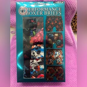 NEW Ed HardySkull and Rose Boxer Briefs Large